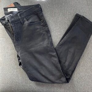 Madewell black high waisted skinny jeans